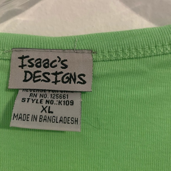 Isaac’s Design Size XL Green Tee - Picture 3 of 8